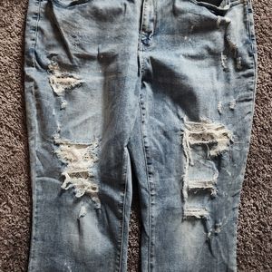 Judy Blue 22w Lace Patch Skinny Jean